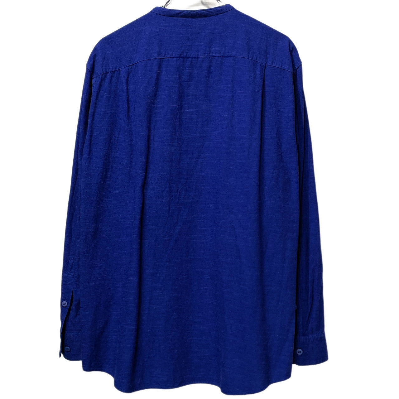 ISSEY MIYAKE MEN 17AW コットンモダールフロント刺繍ノーカラーシャツ ブラウス トップス イッセイミヤケメン メンズ