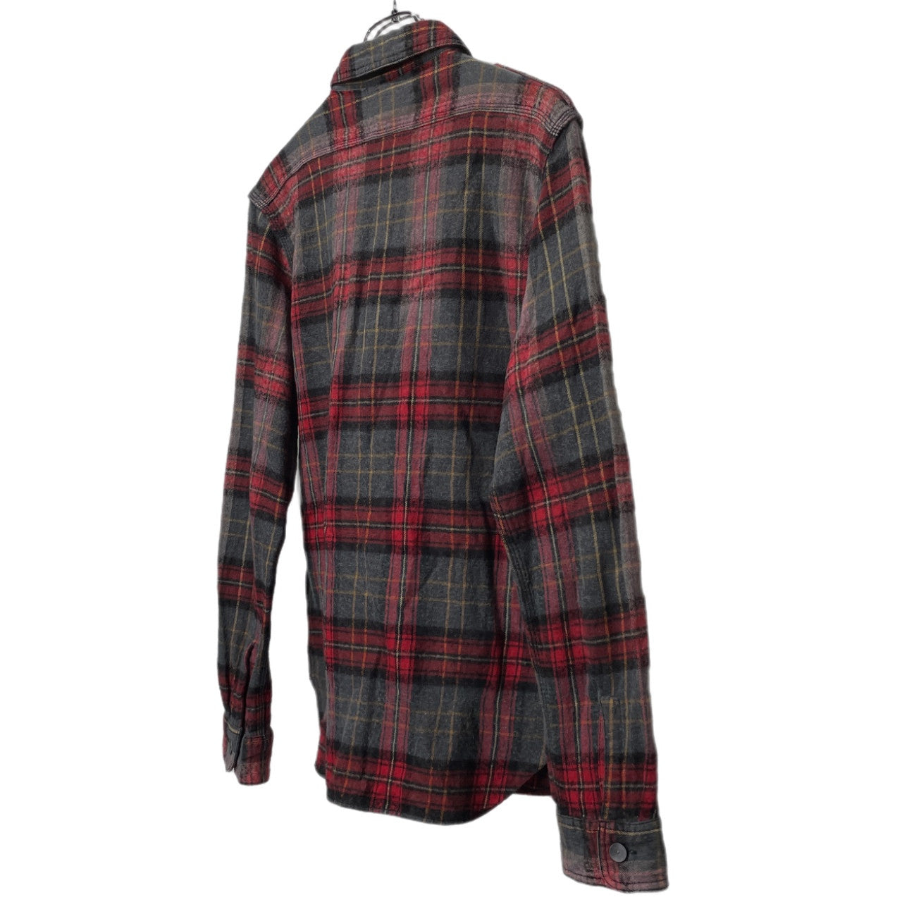 Nigel Cabourn コットンウールフランネルダブルポケットエポレットチェックシャツ ブラウス トップス ナイジェルケーボン メンズ