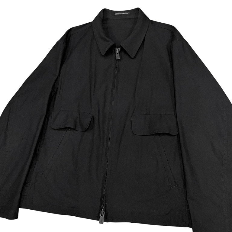 Yohji Yamamoto Pour Homme 23SS A-ONE LAYER SINGLE RIDERS JK コットンギャバジンバックルストラップジップアップシングルライダースジャケット スポーツジャケット ブルゾン Archive ヨウジヤマモトプールオム メンズ
