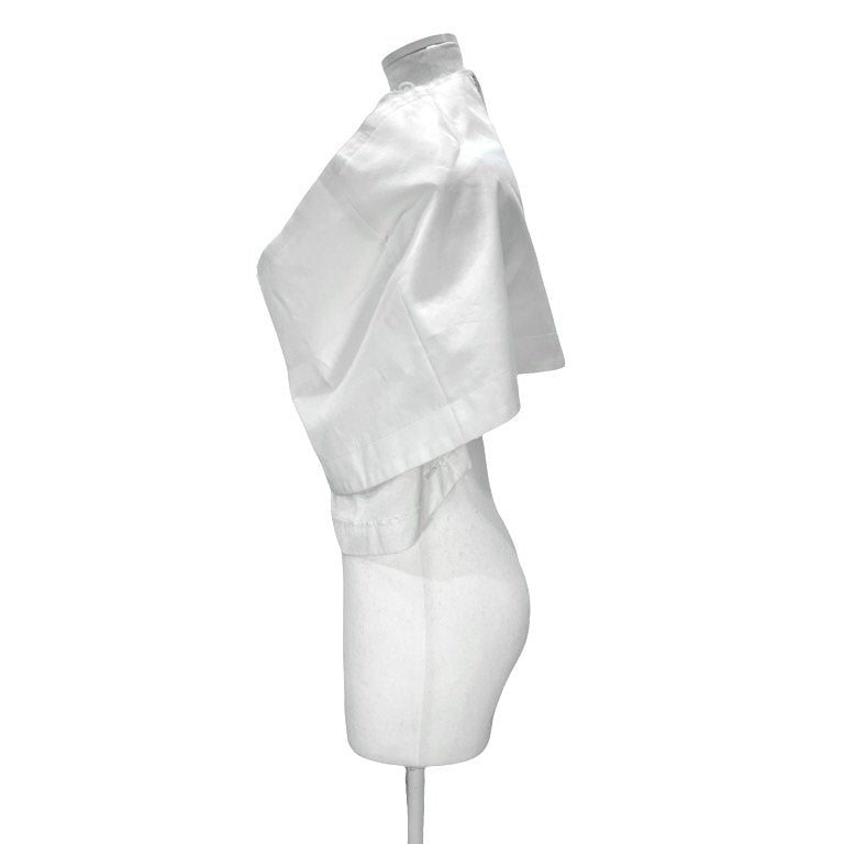 COMME des GARCONS 20SS カットオフ脱構築オフショルダートップス ブラウス シャツ 裁ち切り 切りっぱなし 変型 Archive Orlando オルランド コムデギャルソン レディース