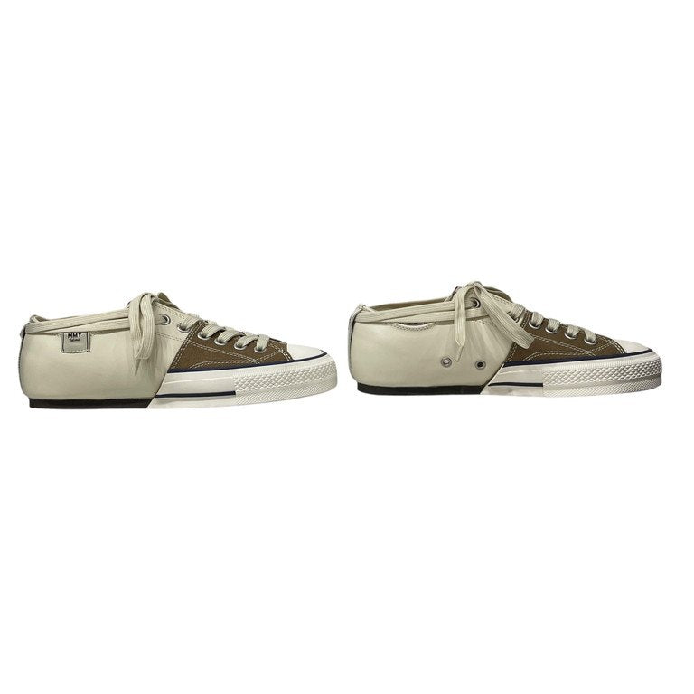 Nigel Cabourn × Maison MIHARA YASUHIRO SPLIT SNEAKER レザーキャンバスローカットスプリットスニーカー シューズ 靴 クツ 定価31,900円 未使用 箱付き メゾンミハラヤスヒロ ナイジェルケーボン メンズ レディース ユニセックス