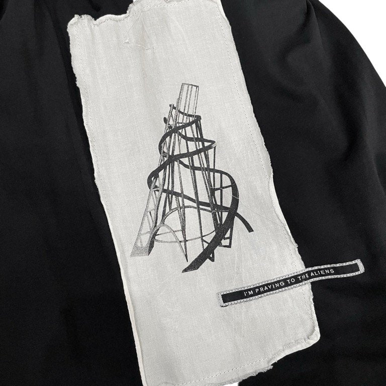 Rick Owens DRKSHDW 19SS LEVEL TEE PATCHED JUMBO TEE パッチワークジャンボTシャツ カットソー T-shirt トップス リックオウエンス ダークシャドウ メンズ