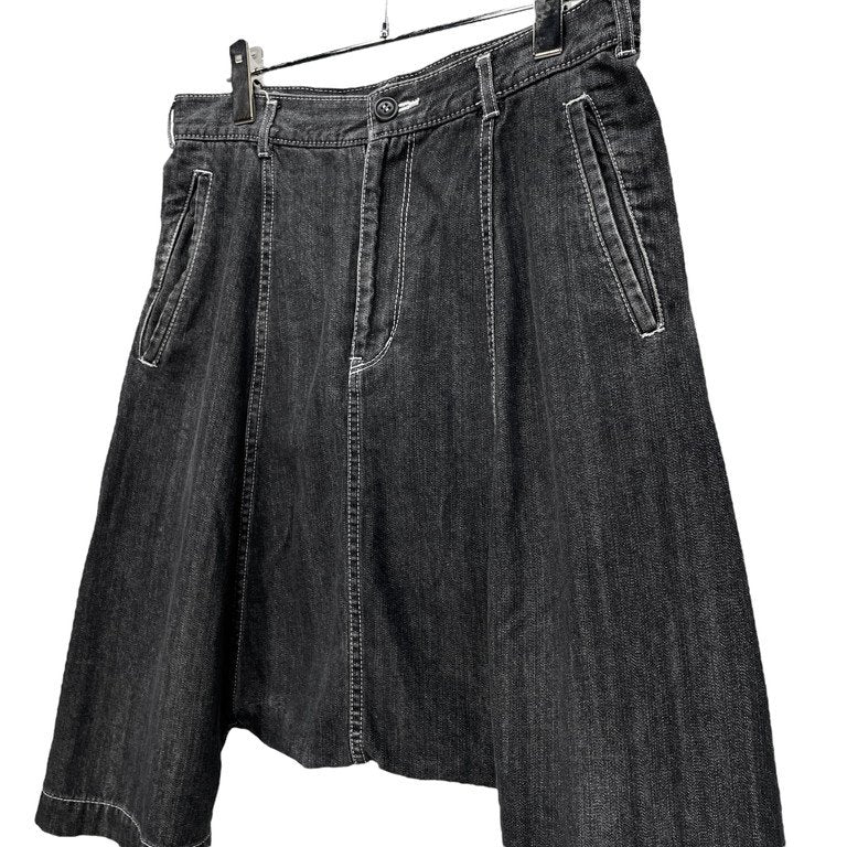 BLACK COMME des GARCONS ブラックデニムサルエルパンツ ドロップクロッチ ボトムス ブラック コムデギャルソン メンズ レディース ユニセックス