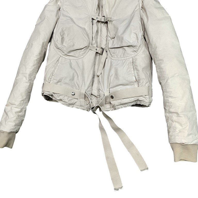Rick Owens 05AW MOOG COTTON BONDAGE PUFFER DOWN BOMBER JACKET コットンブロードボンテージダウンボンバージャケット Archive 00s 中綿 ブルゾン コート アウター リックオウエンス メンズ