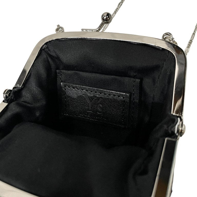 Y's レザーがま口小物入れネックレス ペンダント アクセサリー コインケース ミニウォレット 財布 YG-A04-710 Yohji Yamamoto Femme ワイズ ヨウジヤマモトファム レディース メンズ ユニセックス