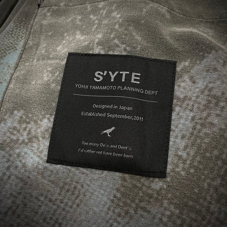 S'YTE Yohji Yamamoto 23SS INKJET PRINTED JACKET WITH RAGLAN SLEEVES インクジェットプリントラグランスリーブジャケット ブルゾン コート アウター サイト ヨウジヤマモト メンズ レディース ユニセックス