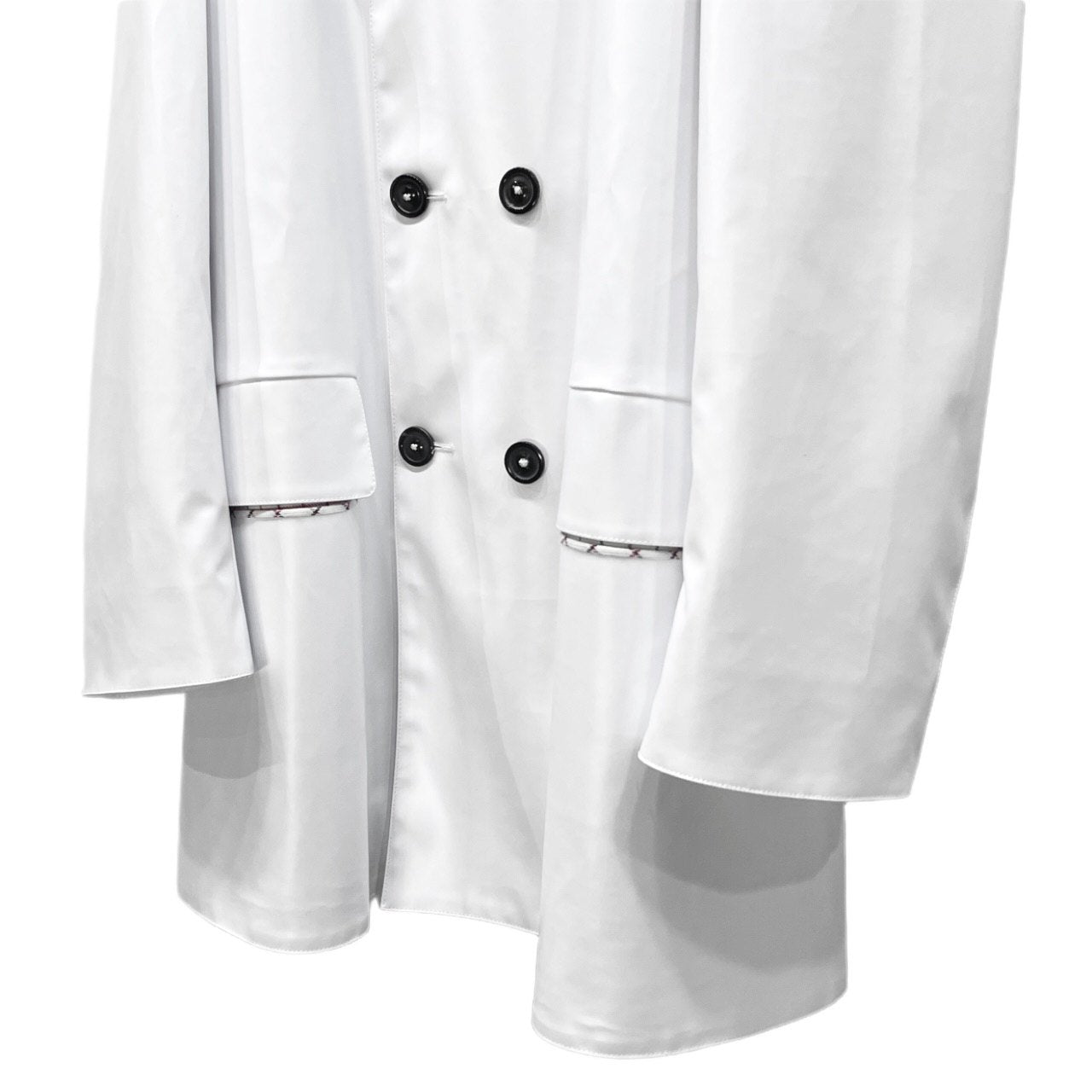 Maison Margiela 4 14 22AW コットンポリウレタン樹脂加工裏地チェックPコート ジャケット ブルゾン アウター PVC コーデュロイ ダブルブレスト 未使用タグ付き 定価322,300円 メゾンマルジェラ メンズ
