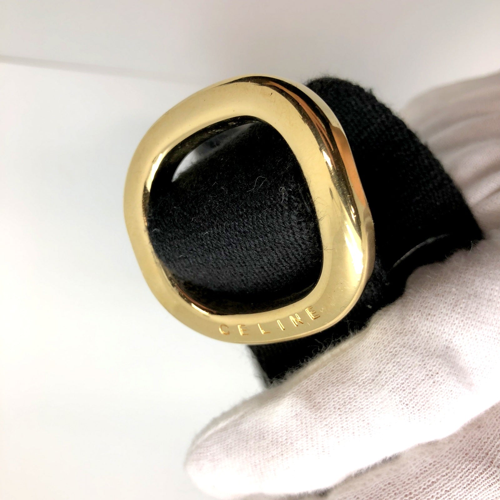 CELINE ショルダーバッグ マカダム ブラック