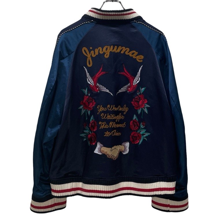 Maison MIHARA YASUHIRO スワロー刺繍スーベニアジャケット ツバメ 薔薇 花 スカジャン ブルゾン コート アウター メゾン ミハラヤスヒロ メンズ