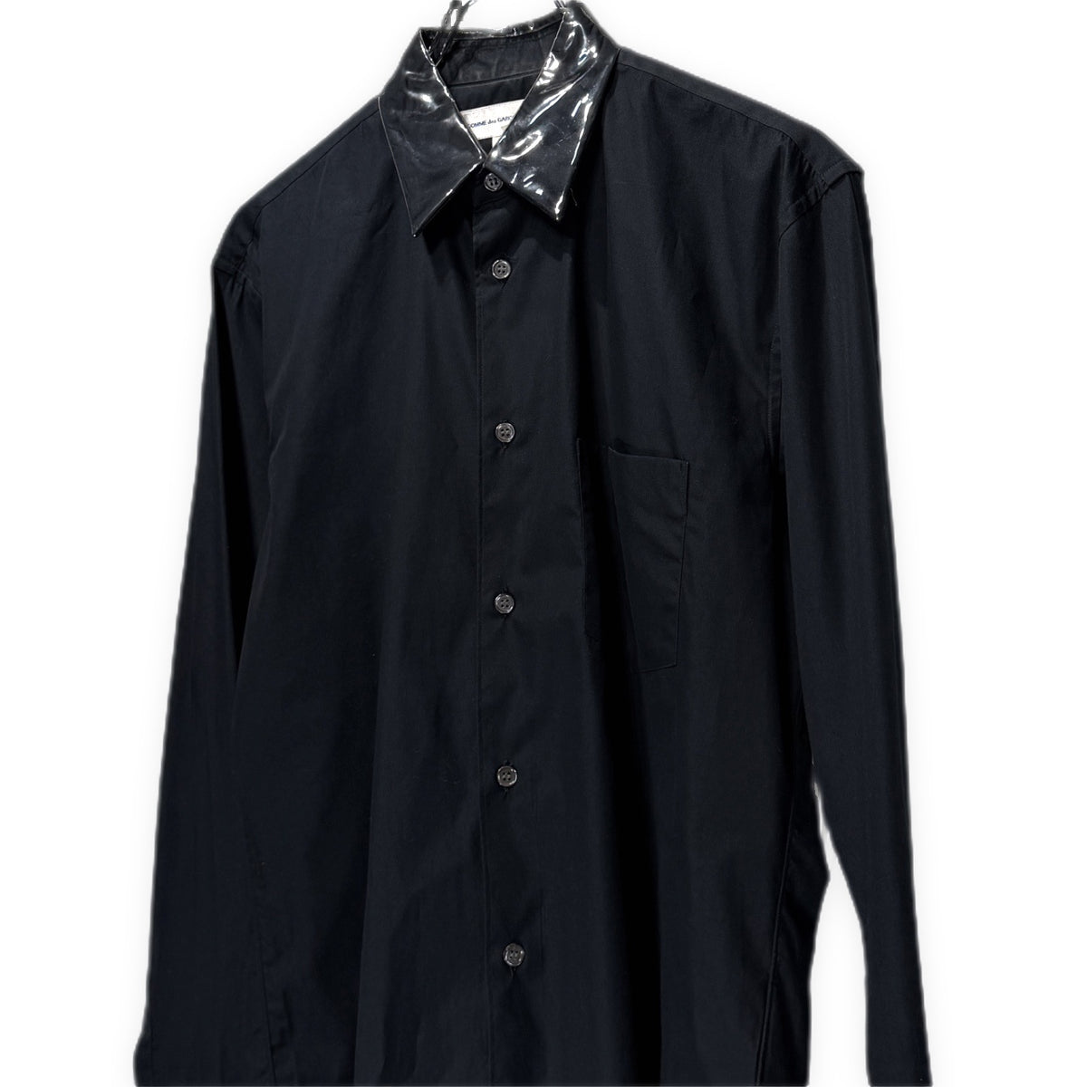 COMME des GARCONS SHIRT 06AW PVCカラーカフスシャツ ブラウス トップス ビニール Archive コムデギャルソン メンズ