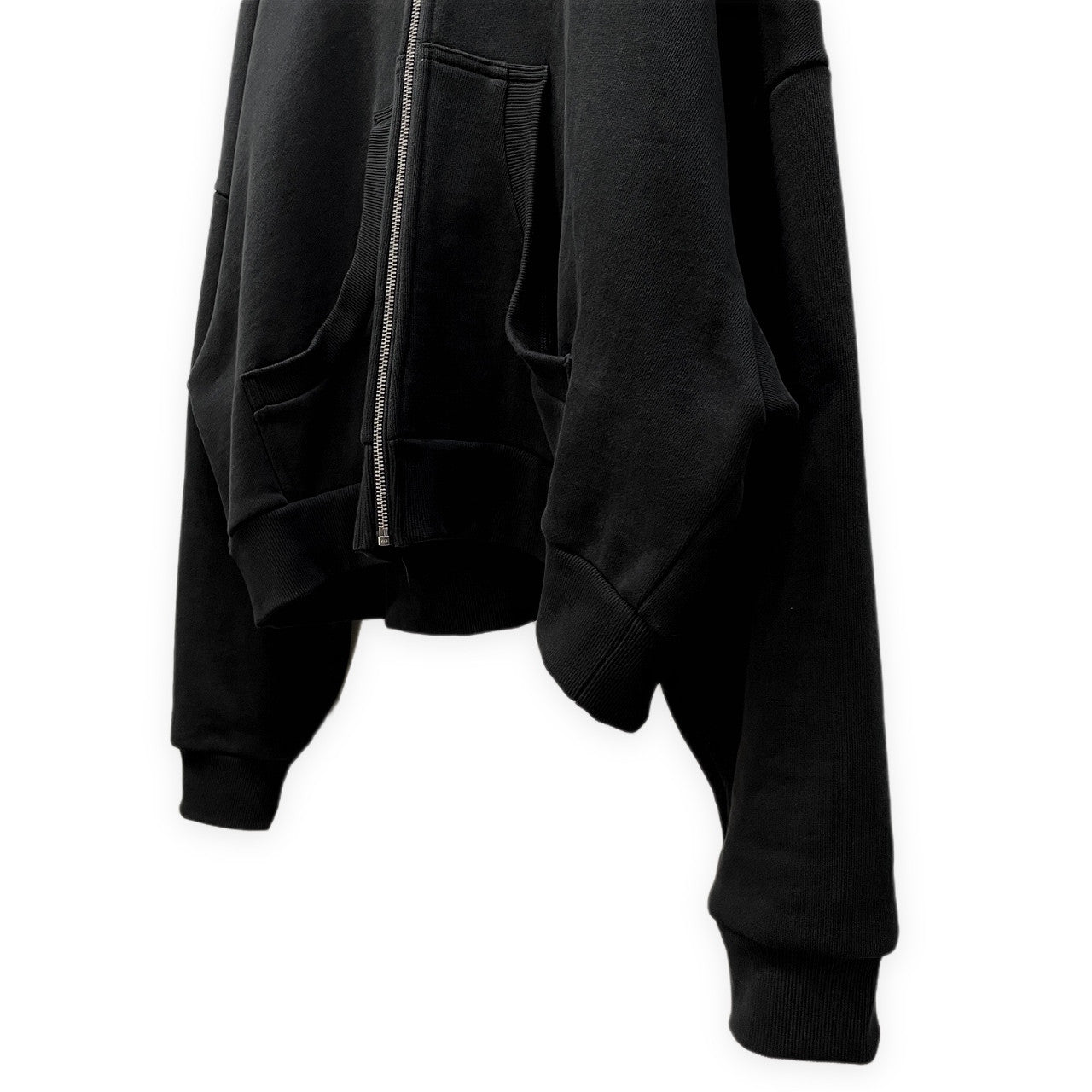 entire studios ETERNAL ZIP HOODIE エターナルジップフーディ オーバーサイズ裏起毛スウェットボックスシルエットジップアップパーカー トップス ES2202 定価30,800円 エンタイアスタジオ メンズ