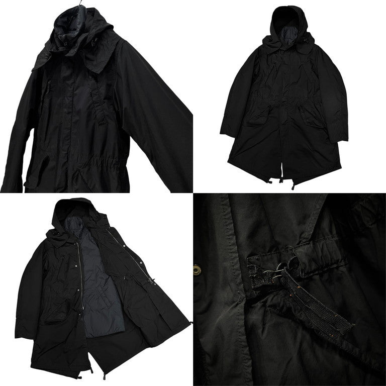 Y's × ASPESI サーモアライナーウェザークロスモッズコート Thermore Archive 中綿 ダウン ライニング取り外し可能 ジャケット ブルゾン アウター Yohji Yamamoto ワイズ アスペジ ヨウジヤマモト レディース メンズ