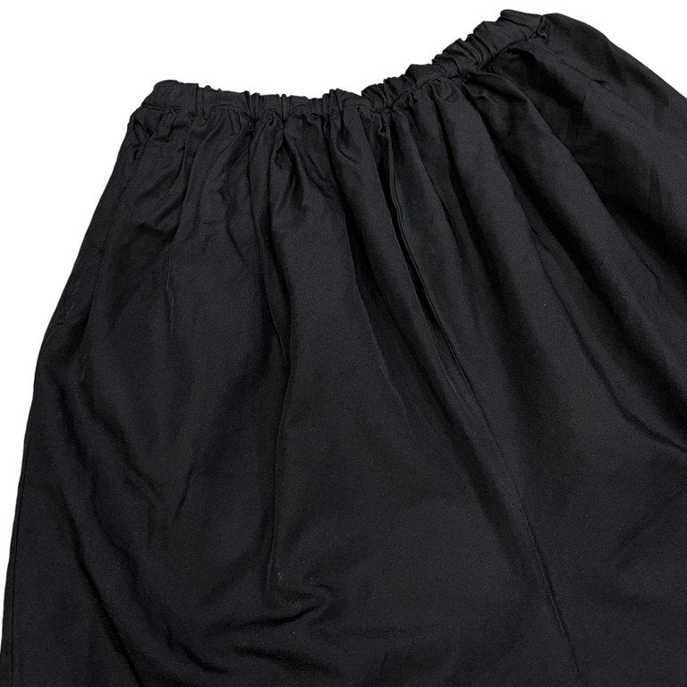 COMME des GARCONS 18SS ポリエステル縮絨サルエルワイドイージーパンツ ポリ縮 CDG ウエストゴム ドローストリング コムデギャルソン レディース