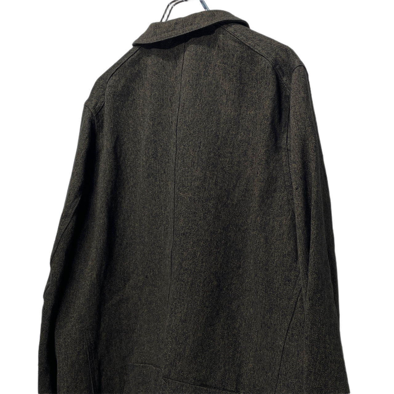 Nigel Cabourn FRENCH WORK JACKET - HEMP ヘンプコットンブラックシャンブレーチェンジメタルボタンフレンチワークジャケット ブルゾン コート アウター 定価66,000円 ナイジェルケーボン メンズ