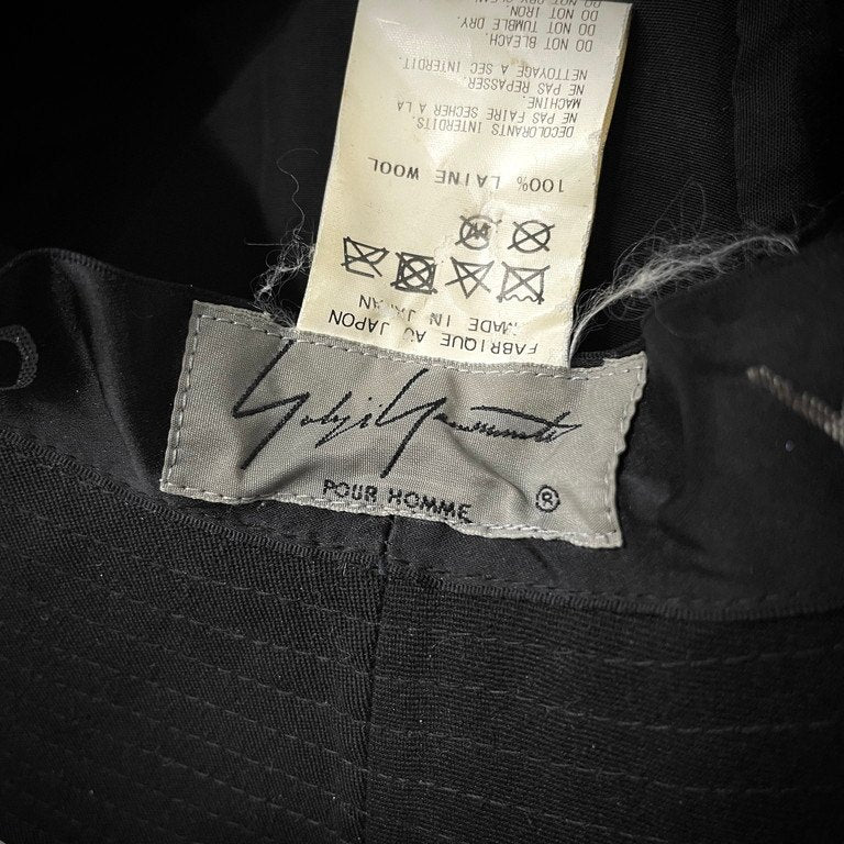 Yohji Yamamoto Pour Homme 18SS ウールギャバジンシェフクロッシェハット 帽子 キャップ 小物 ヨウジヤマモトプールオム メンズ