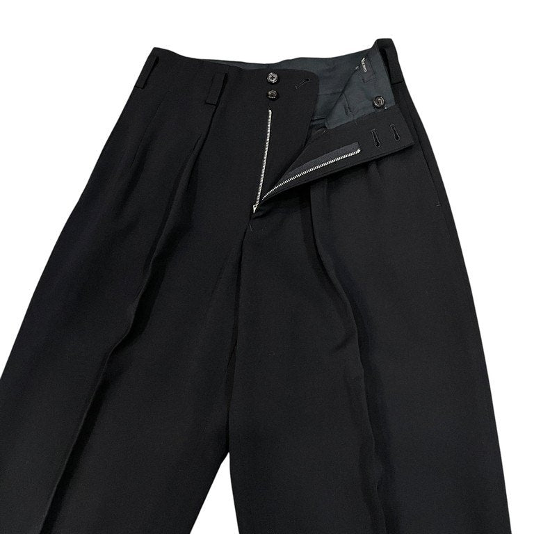 Y's for men ウールギャバジン2タックフラップポケットハイウエストパンツ スラックス トラウザーズ Archive 90s Yohji Yamamoto Pour Homme ヨウジヤマモトプールオム ワイズフォーメン メンズ