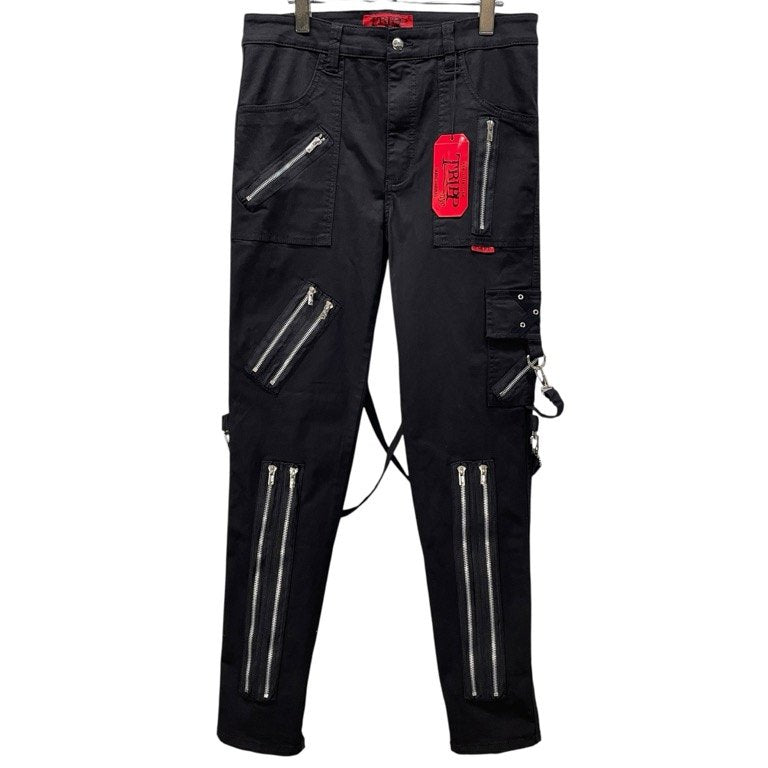 TRIPP NYC RAGE PANT ストレッチコットンマルチジップボンテージパンツ ボトムス スキニー スリム 未使用タグ付き トリップニューヨークシティ メンズ