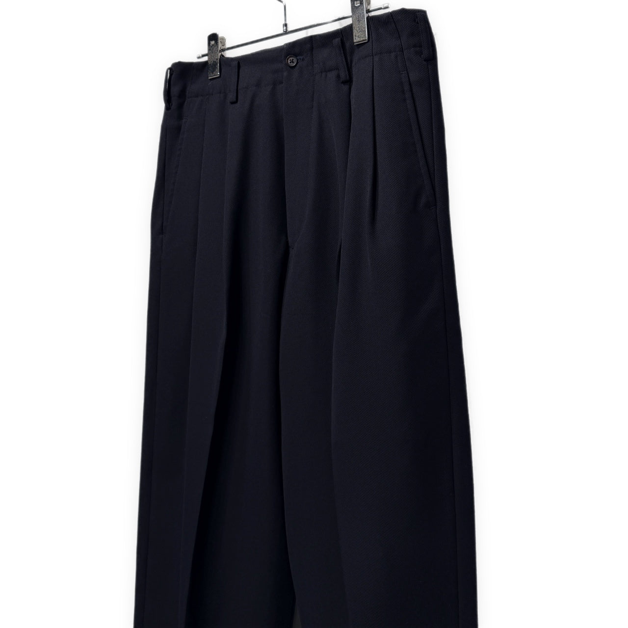 Y's for men ウールサージ2タックワイドテーパードスラックス パンツ トラウザーズ Archive 80s 90s ボトムス Yohji Yamamoto Pour Homme ヨウジヤマモトプールオム ワイズフォーメン メンズ