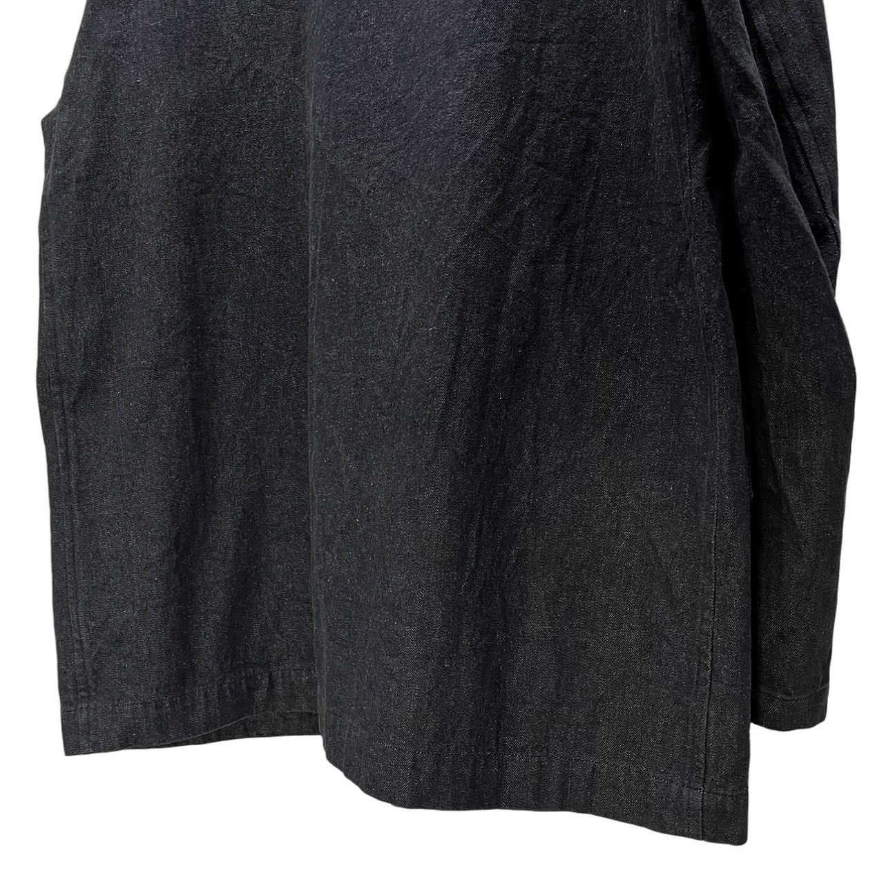 Y's for men ブラックデニムカバーオール ハーフコート ジャケット ブルゾン アウター Archive Yohji Yamamoto Pour Homme ヨウジヤマモトプールオム ワイズフォーメン メンズ