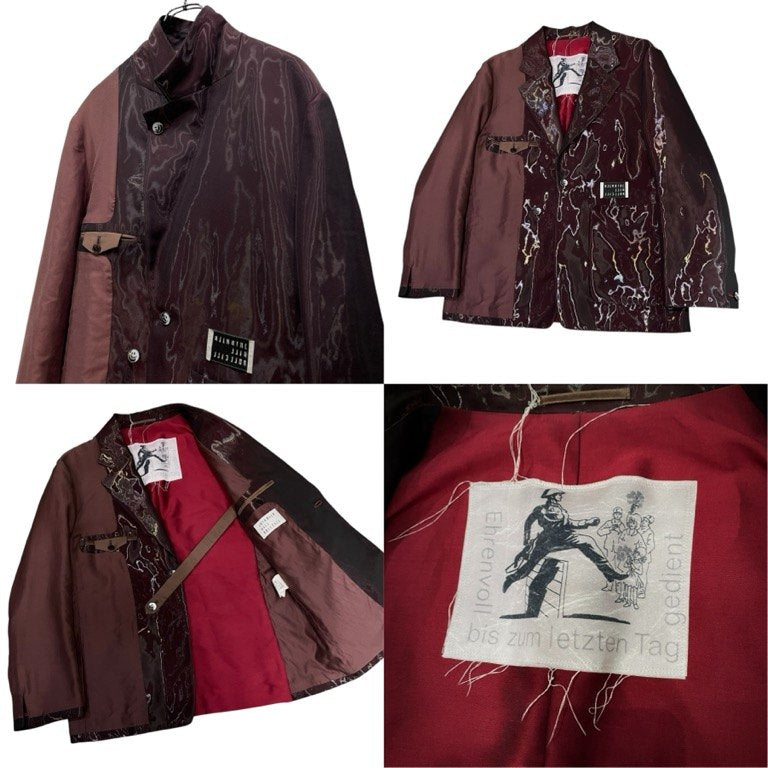 JUVENILE HALL ROLLCALL インサイドアウトアシンメトリーテーラードジャケット 切替 ブルゾン アウター ジュベナイルホールロールコール メンズ