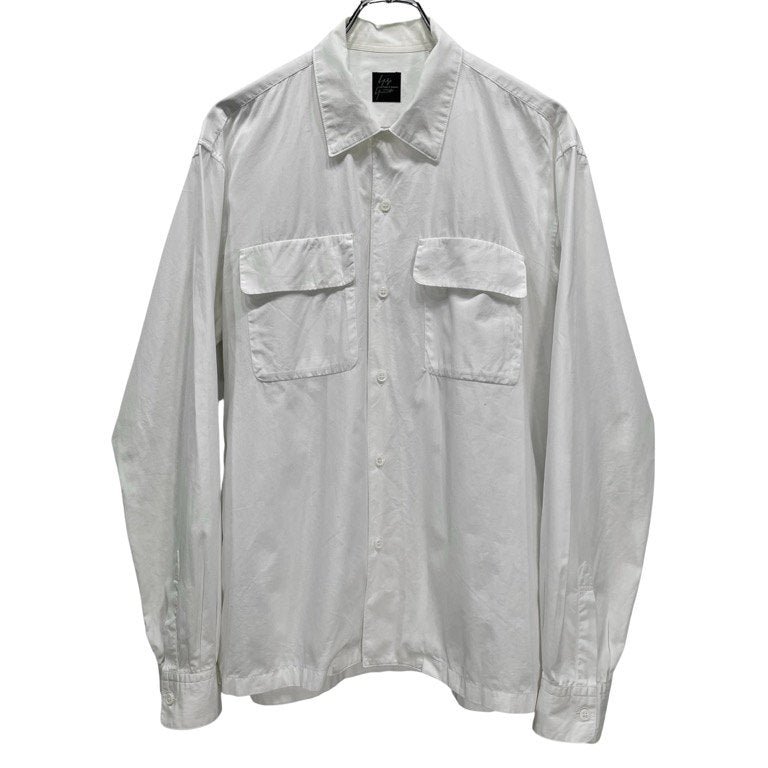 Yohji Yamamoto COSTUME D'HOMME 14AW コットンブロードダブルポケットオープンカラースクエアカットシャツ ブラウス 開襟 トップス Pour Homme ヨウジヤマモト コスチュームドオム メンズ