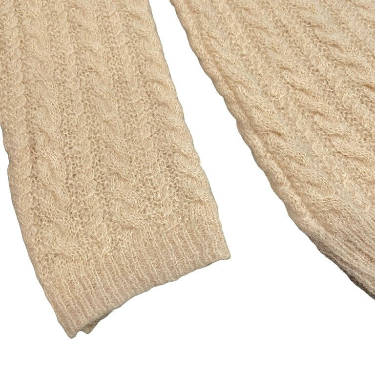 OUR LEGACY 22AW POPOVER ROUNDNECK Camel Cable Fuzzy Alpaca ポップオーバーラウンドネックケーブルアルパカウールニットセーター M4223PCF 定価67,100円