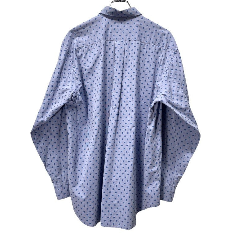 COMME des GARCONS SHIRT ポルカドットプリントレギュラーカラーオーバーサイズコットンシャツ 総柄 水玉 ブラウス Archive 90s コムデギャルソン メンズ