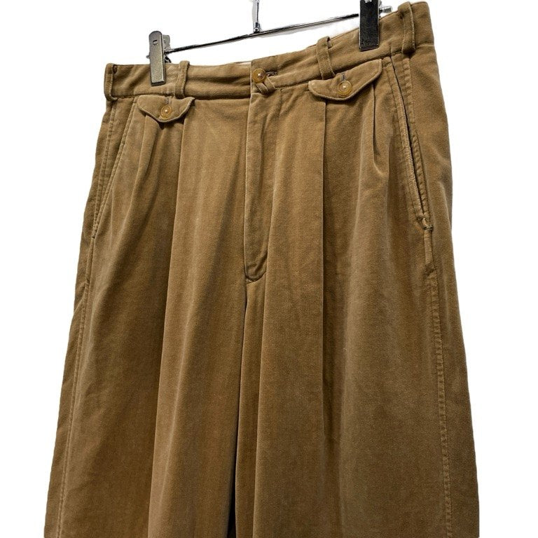 Y's for men コットンベロアダブルウォッチポケット2タックワイドテーパードパンツ トラウザーズ スラックス ボトムス Archive 90s Yohji Yamamoto Pour Homme ワイズフォーメン ヨウジヤマモトプールオム メンズ