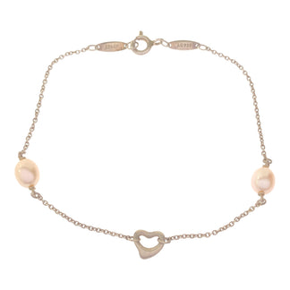 TIFFANY&Co. TIFFANY&Co. ブレスレット オープンハート パール2P