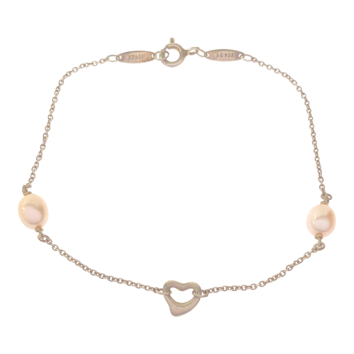 TIFFANY&Co. TIFFANY&Co. ブレスレット オープンハート パール2P