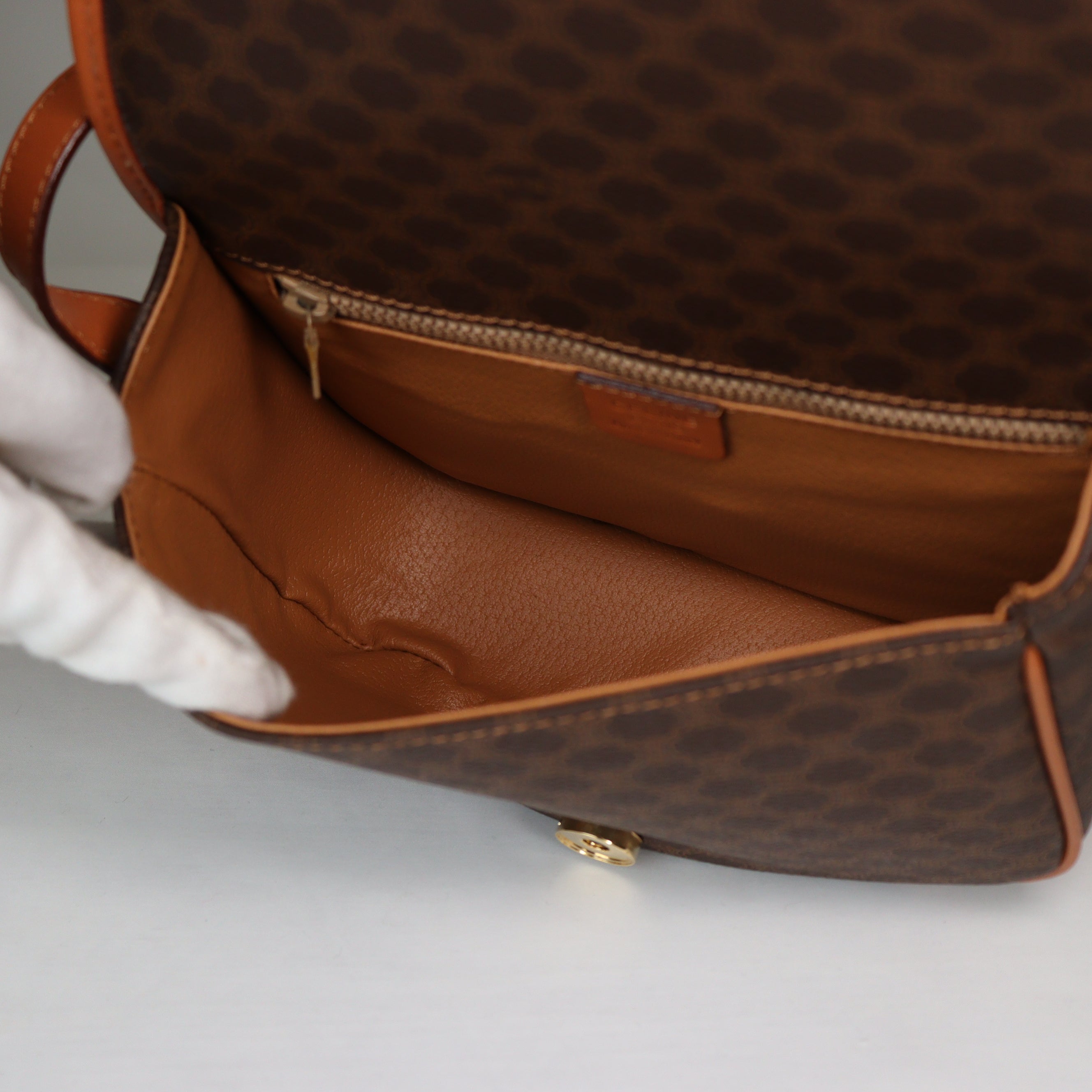 CELINE マカダム ショルダーバッグ