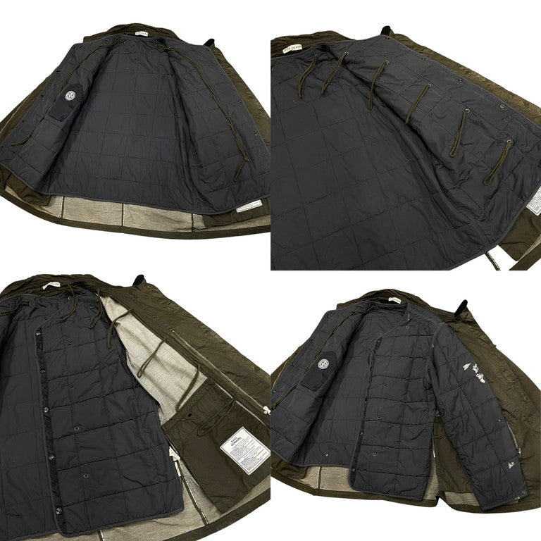 STONE ISLAND 03AW RASO GOMMATO コーティングコットンキルティングライナーコート ジャケット Archive 00s ブルゾン アウター Paul Harvey ポールハーヴェイ Massimo Osti ストーンアイランド メンズ