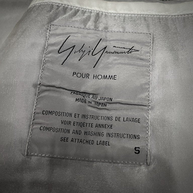 Yohji Yamamoto Pour Homme 94SS ウールトロピカルフェイクカラー4ポケット5Bベスト ジレ ノースリーブ ジャケット トップス 襟付き Archive 90s スケアクロウ期 Scarecrow