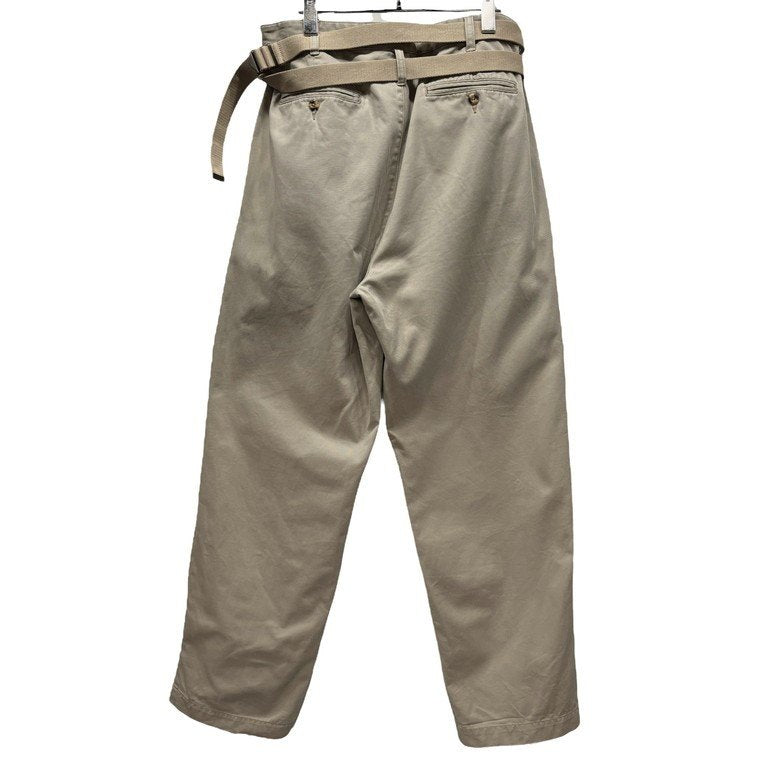 MAISON EUREKA VINTAGE REWORK CHINOS ヴィンテージチノ再構築ベルテッドラップワイドパンツ リメイク ボトムス ベルト メゾンエウレカ メンズ レディース ユニセックス