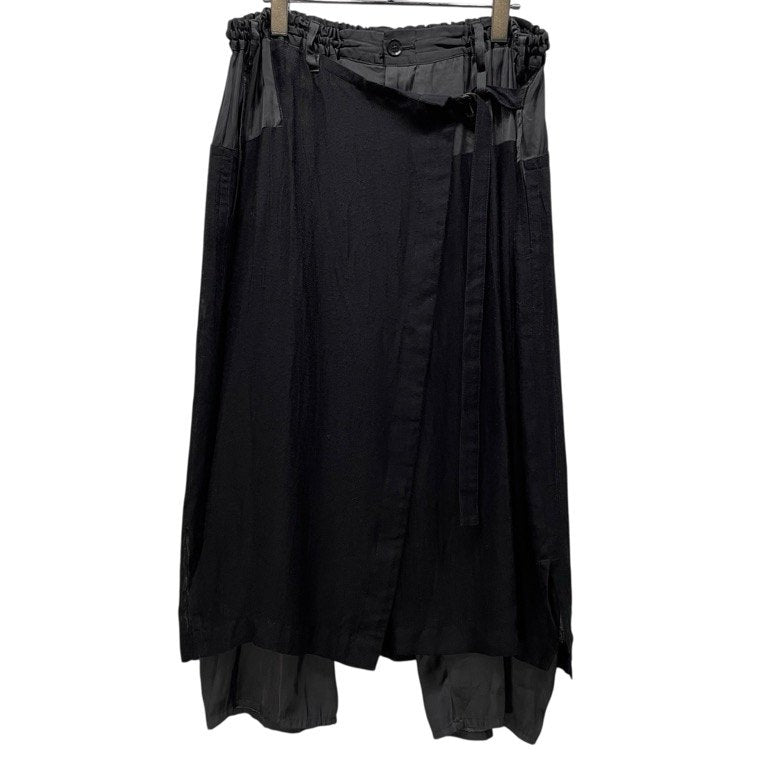 Yohji Yamamoto Pour Homme 14SS キュプラレーヨン切替クロップドラップパンツ LOOK 8 Archive ボトムス ヨウジヤマモトプールオム メンズ