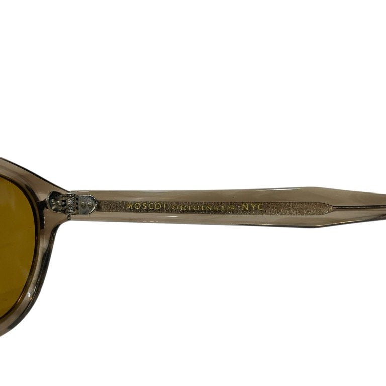 MOSCOT LEMTOSH BROWN ASH ダイヤモンドリベットアセテートフレームウェリントンサングラス セル 眼鏡 メガネ 定価49,500円 モスコット メンズ レディース ユニセックス