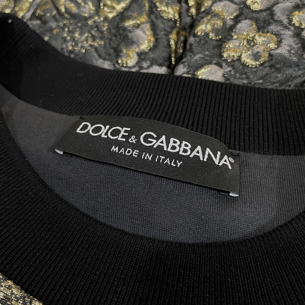 DOLCE&GABBANA SAMBA スパンコール装飾立体ジャカードスウェットシャツ トップス トレーナー D&G ドルチェアンドガッバーナ メンズ