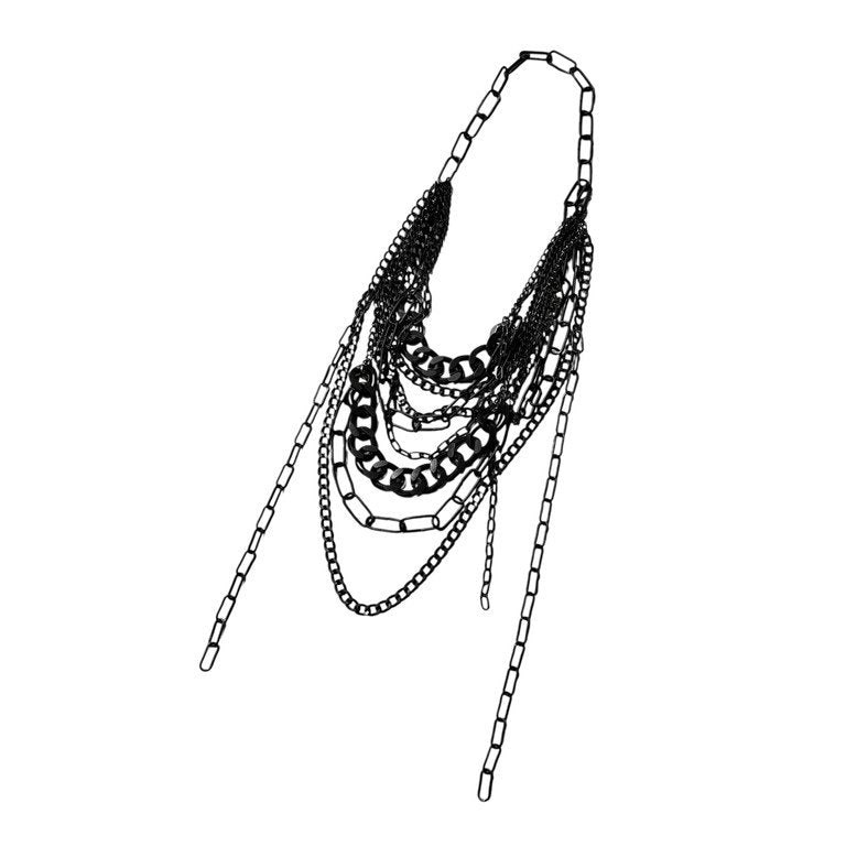 Jean Paul GAULTIER マルチチェーンドレープネックレス 一点物 激レア 希少 Archive 90s 00s JPG 未使用 ペンダント アクセサリー ジャンポールゴルチエ メンズ レディース ユニセックス