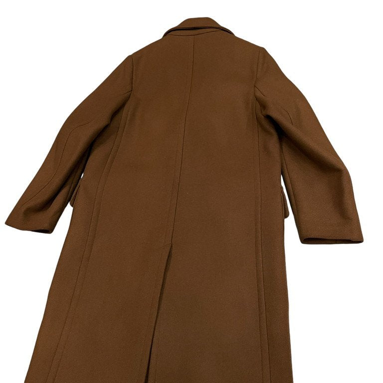 AMI Alexandre Mattiussi 17AW ウール2Bロングコート チェスター ジャケット ブルゾン アウター H17M300.218 282 TABAC アミアレクサンドルマテュッシ メンズ