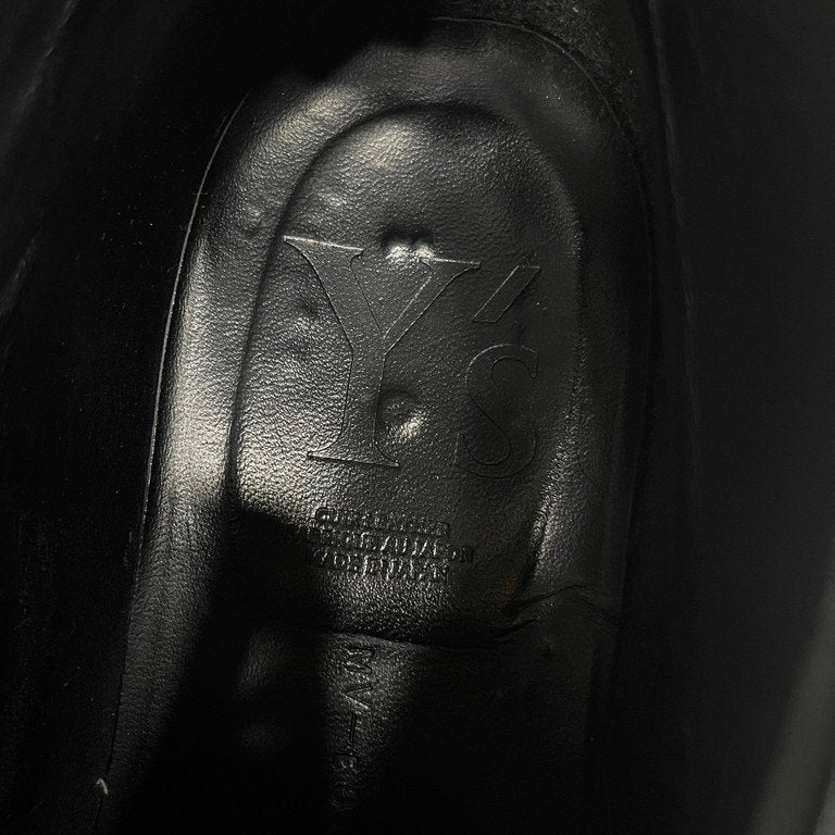 Y's for men ガラスレザー8ホールデミブーツ レースアップシューズ