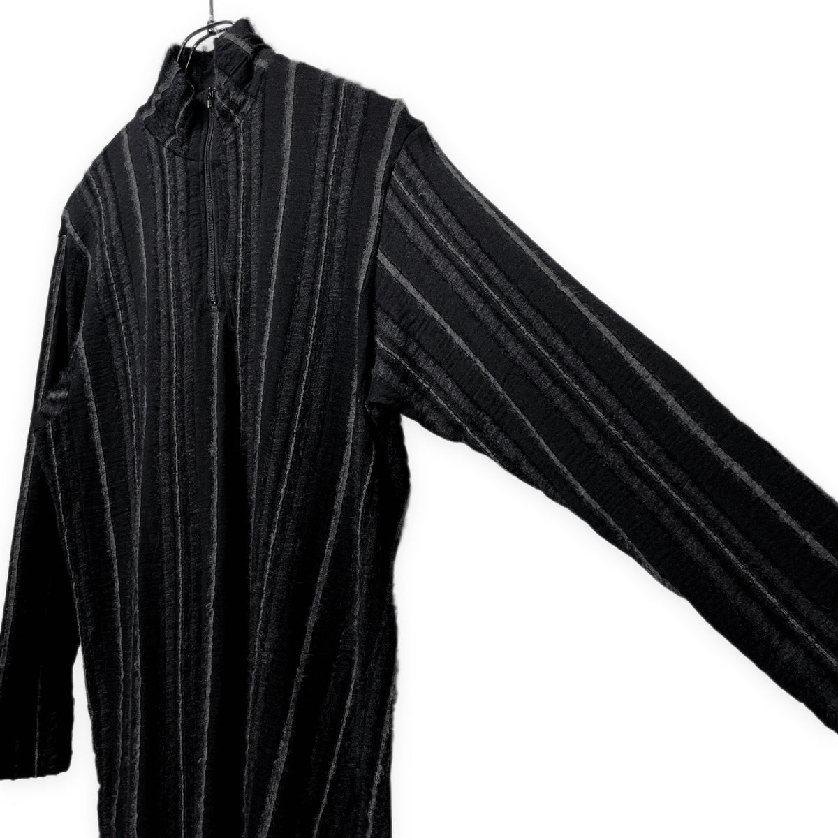 Y's for men ストライプハーフジッププルオーバーニットトップス Archive ハイネック セーター Yohji Yamamoto Pour Homme ヨウジヤマモトプールオム ワイズフォーメン メンズ
