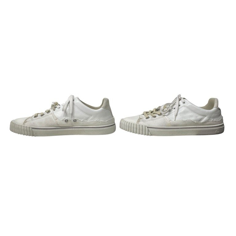 Maison Margiela 22 23SS NEW EVOLUTION LOW ニューエボリューション キャンバスカットアウトカーフレザーローカットスニーカー シューズ 靴 クツ 定価122,100円 S57WS0391 P5063 メゾンマルジェラ メンズ