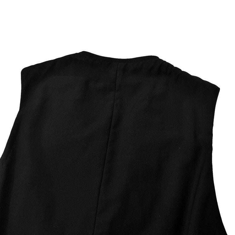 Yohji Yamamoto Pour Homme 94SS ウールトロピカルフェイクカラー4ポケット5Bベスト ジレ ノースリーブ ジャケット トップス 襟付き Archive 90s スケアクロウ期 Scarecrow