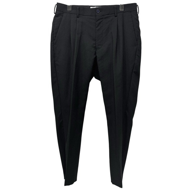 marka 2TUCK SLIM TAPERED FIT ウールモヘヤスリムテーパードフィットパンツ スラックス トラウザーズ ボトムス モヘア 定価28,600円 マーカ メンズ