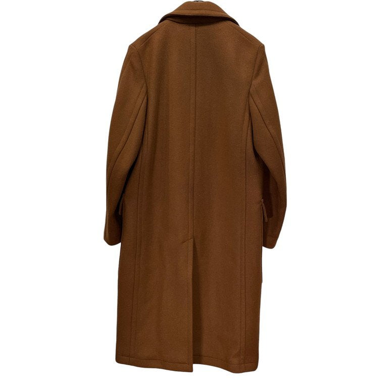 AMI Alexandre Mattiussi 17AW ウール2Bロングコート チェスター ジャケット ブルゾン アウター H17M300.218 282 TABAC アミアレクサンドルマテュッシ メンズ