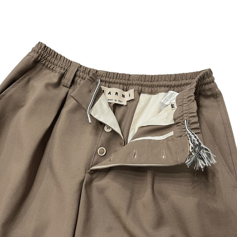MARNI 20SS ウールトロピカル1タックイージーテーパードパンツ
