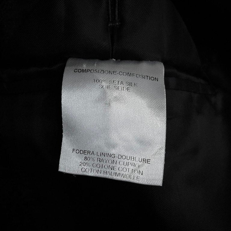 ALEXANDER McQUEEN 05AW 総シルクジャカードアシンメトリーノースリーブチェスターコート Archive 00s 総柄 花 テーラード ジャケット ブルゾン アウター アレキサンダーマックイーン メンズ