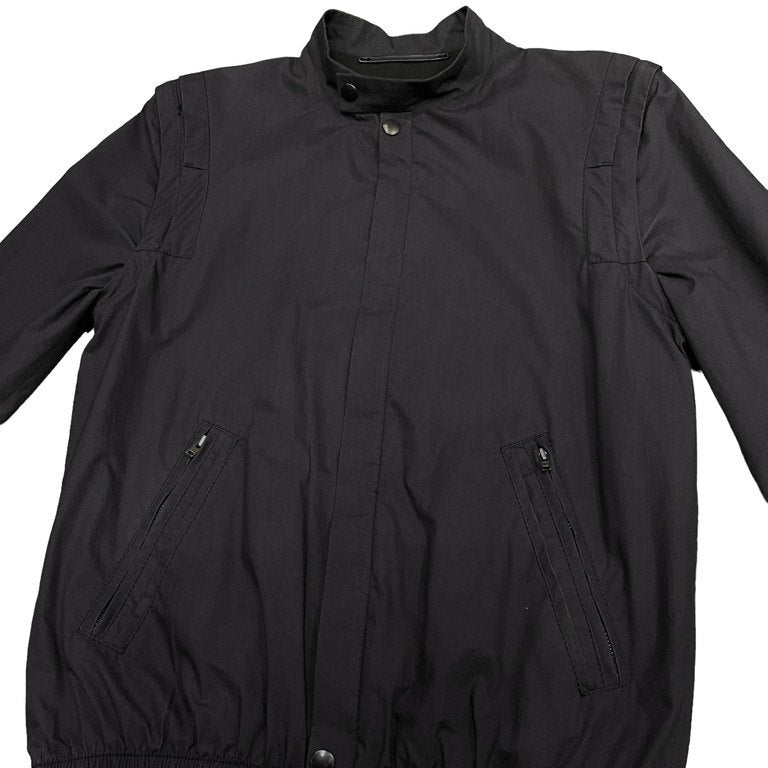 VERONIQUE BRANQUINHO コットンブロード袖ジップ着脱2WAYスタンドカラーブルゾン ジャケット ベスト Archive 90s 00s