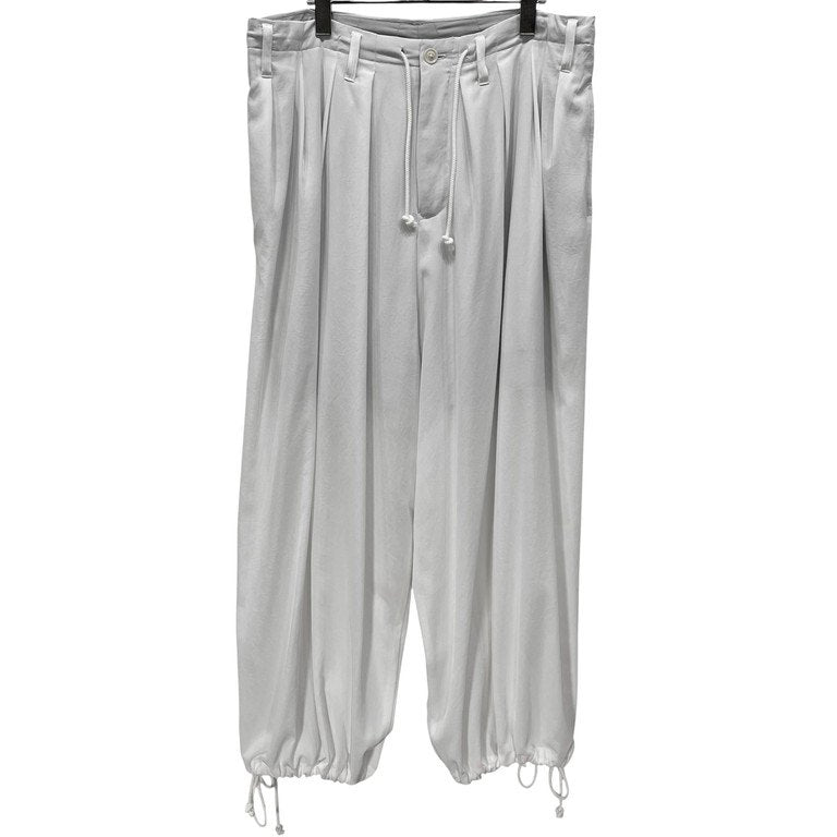 Yohji Yamamoto Pour Homme 25SS トリアセテートポリエステルバルーンパンツ HP-P21-562 ワイド 16タック ボトムス 定番 ヨウジヤマモトプールオム メンズ