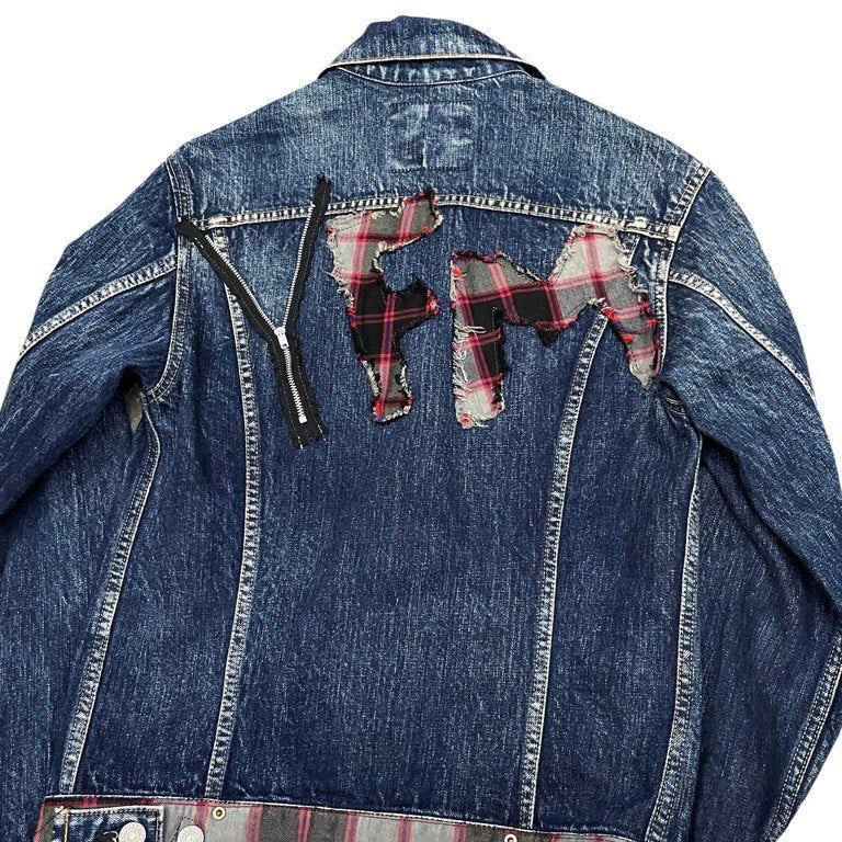 Y's for men × SPOTTED HORSE CRAFT YFMロゴパッチワークデニムトラッカージャケット リメイク Archive ブルゾン Yohji Yamamoto Pour Homme ヨウジヤマモトプールオム ワイズフォーメン スポテッドホースクラフト メンズ